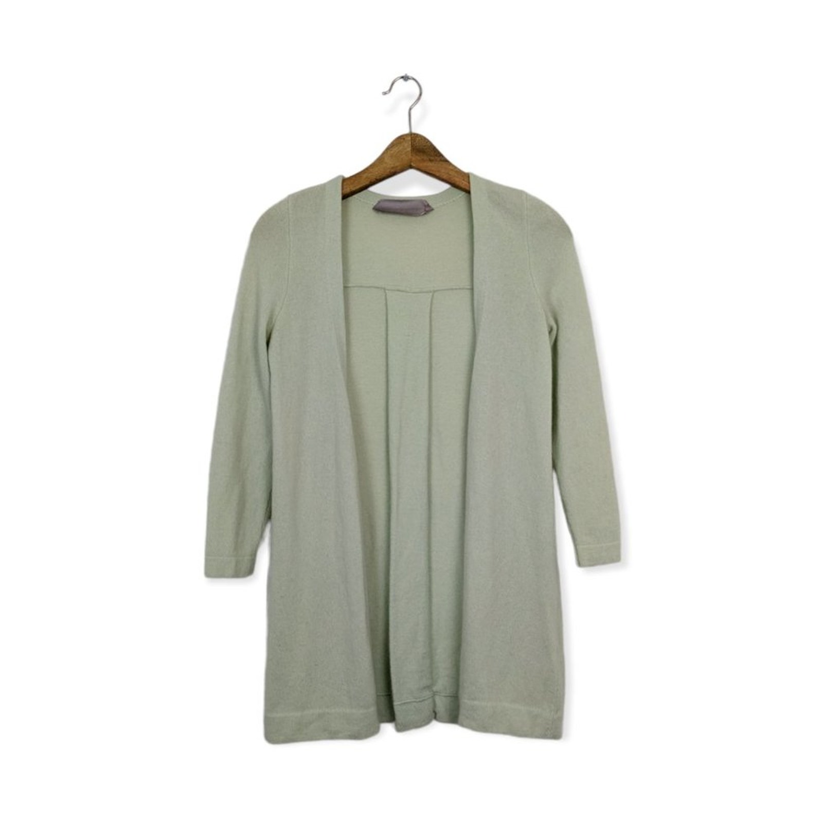 Dorothee Schumacher Cardigan S Sage Green Cashmere Button Front Luxury